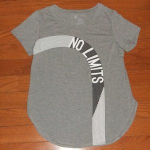 Xersion Quik-Dri Tee shirt  Gray No Limits Size M Ladies
